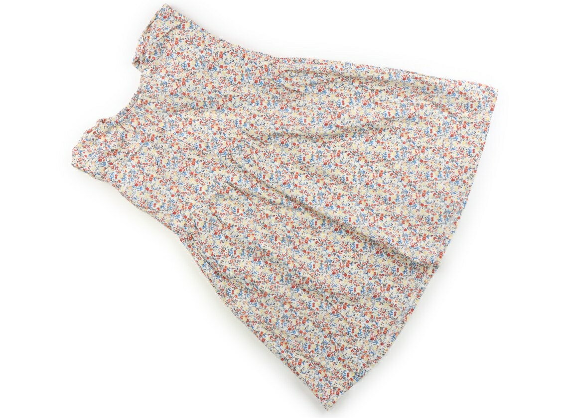 ラーゴム Lagom ワンピース 120 女の子 花柄・白 子供服 ベビー服 キッズ アウトレット ユーズド 【中古】キッズ・ベビー・マタニティ
