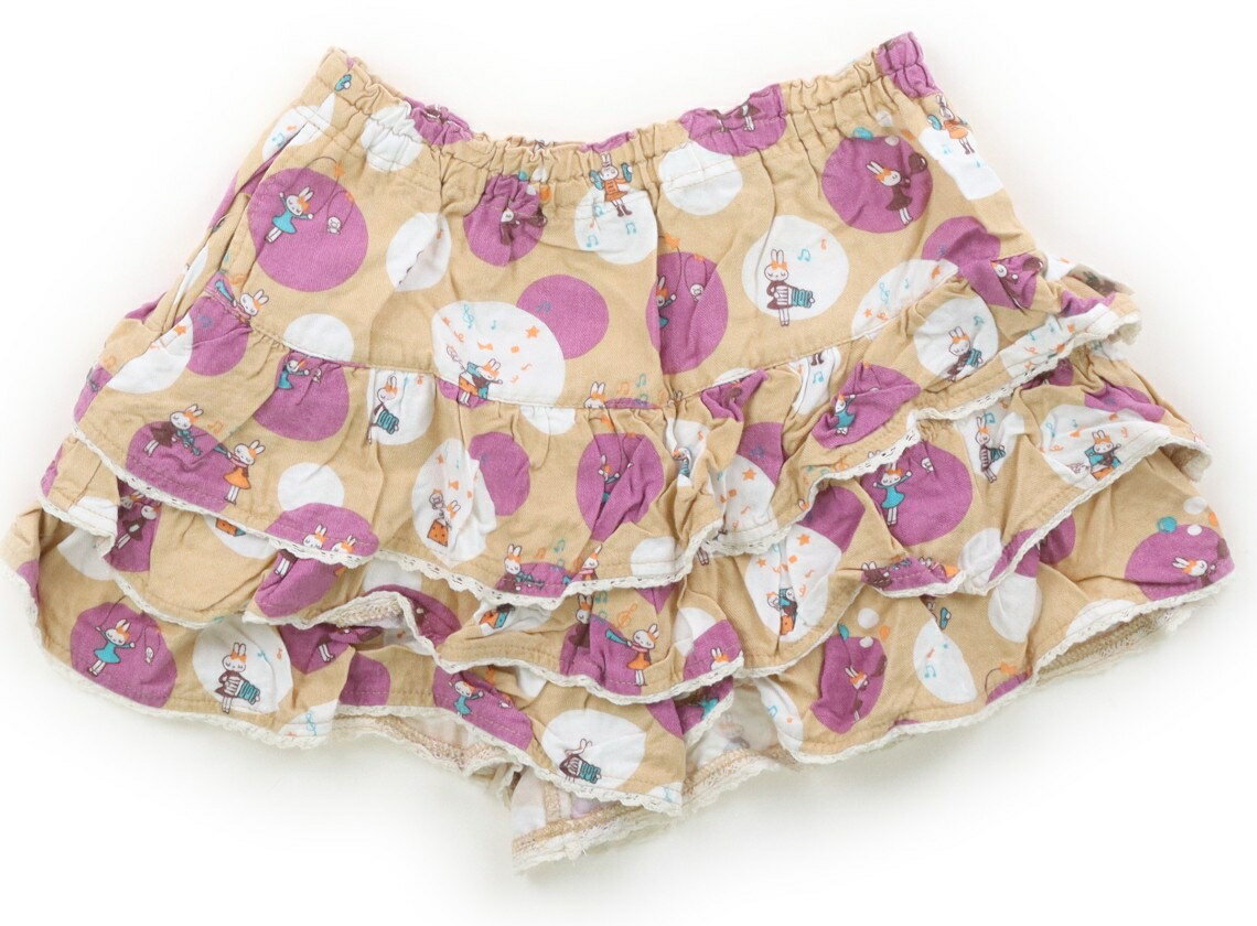Culottes - ニットプランナー（KP） Knit Planner(KP) キュロット 130 女の子 ベージュ他・総柄 子供服 ベビー服 キッズ アウトレット ユーズド 【中古】キッズ・ベビー・マタニティ