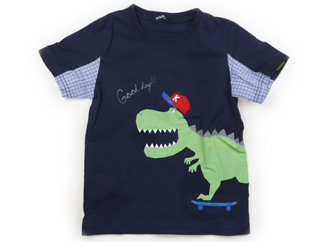 クレードスコープ kladskap Tシャツ・カットソー 110 男の子 ネイビー・ダイナソー 子供服 ベビー服 キッズ アウトレット ユーズド 【中古】キッズ・ベビー・マタニティ