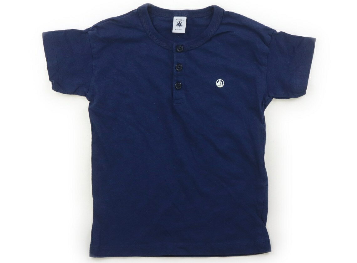 プチバトー PETIT BATEAU Tシャツ・カットソー 120 男の子 ネイビー 子供服 ベビー服 キッズ アウトレット ユーズド 【中古】キッズ・ベビー・マタニティ