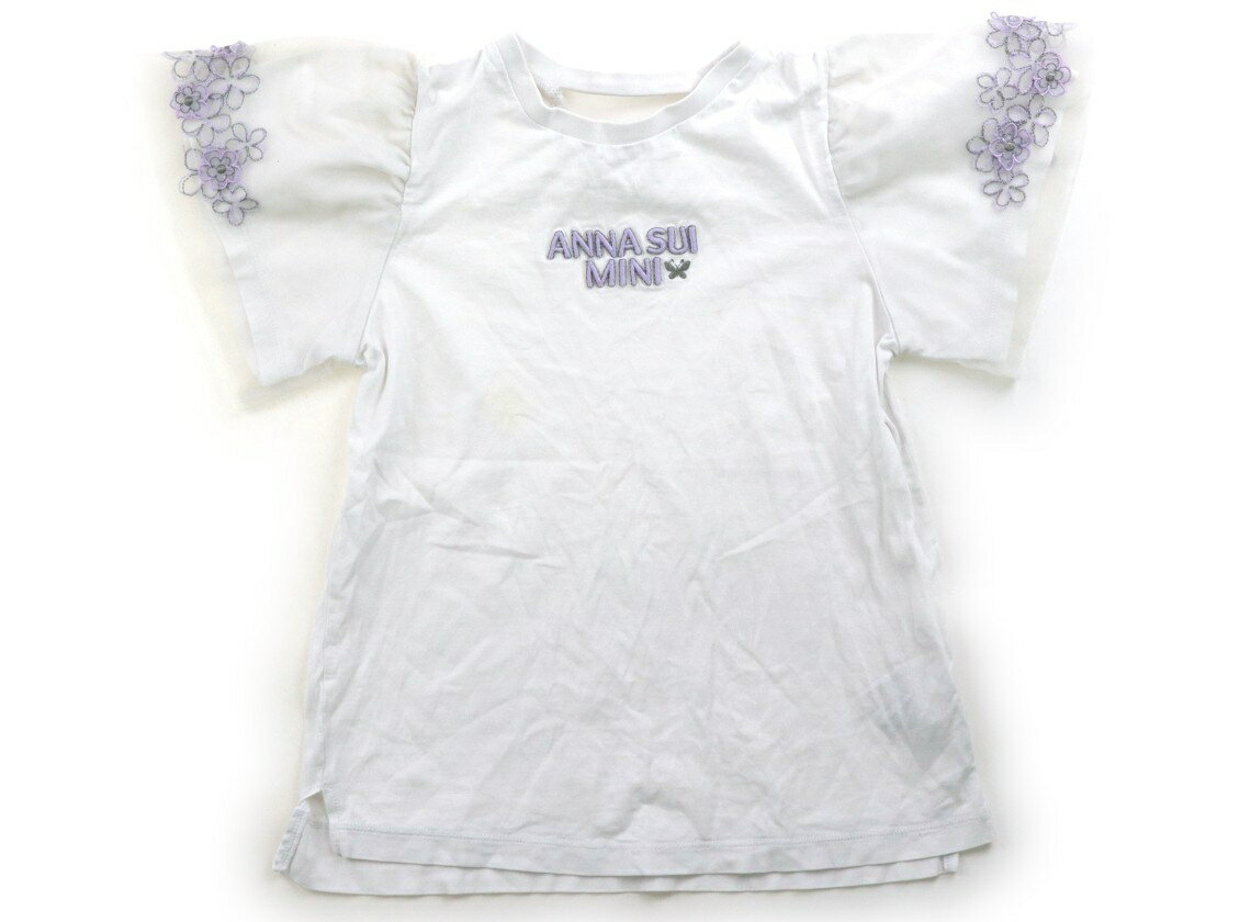 T-Shirts （Short Sleeve） - アナスイ ANNA SUI Tシャツ・カットソー 140 女の子 アイボリー・刺しゅう 子供服 ベビー服 キッズ アウトレット ユーズド 【中古】キッズ・ベビー・マタニティ