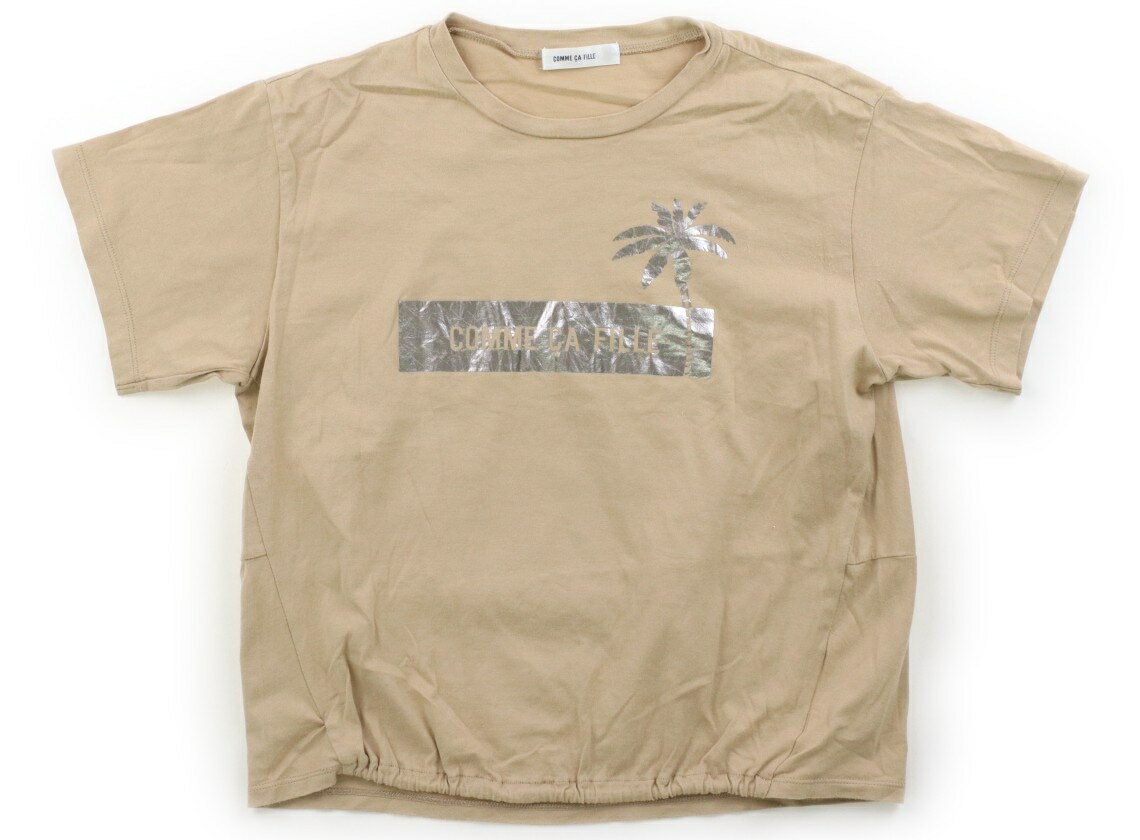コムサフィユ COMME CA FILLE Tシャツ・カットソー 120 女の子 ベージュ、シルバーの絵柄 子供服 ベビー服 キッズ アウトレット ユーズド 【中古】キッズ・ベビー・マタニティ