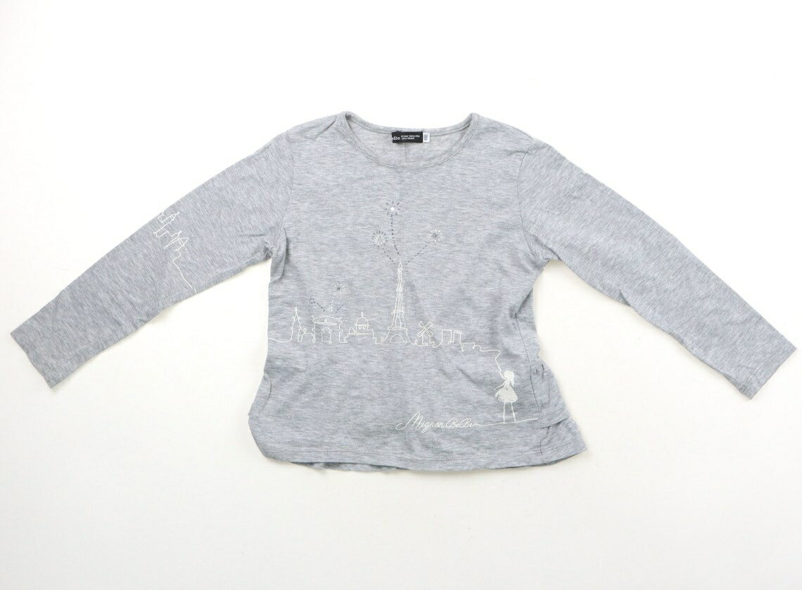 べべ BeBe Tシャツ・カットソー 120 女の子 グレー 子供服 ベビー服 キッズ アウトレット ユーズド 【中古】キッズ・ベビー・マタニティ