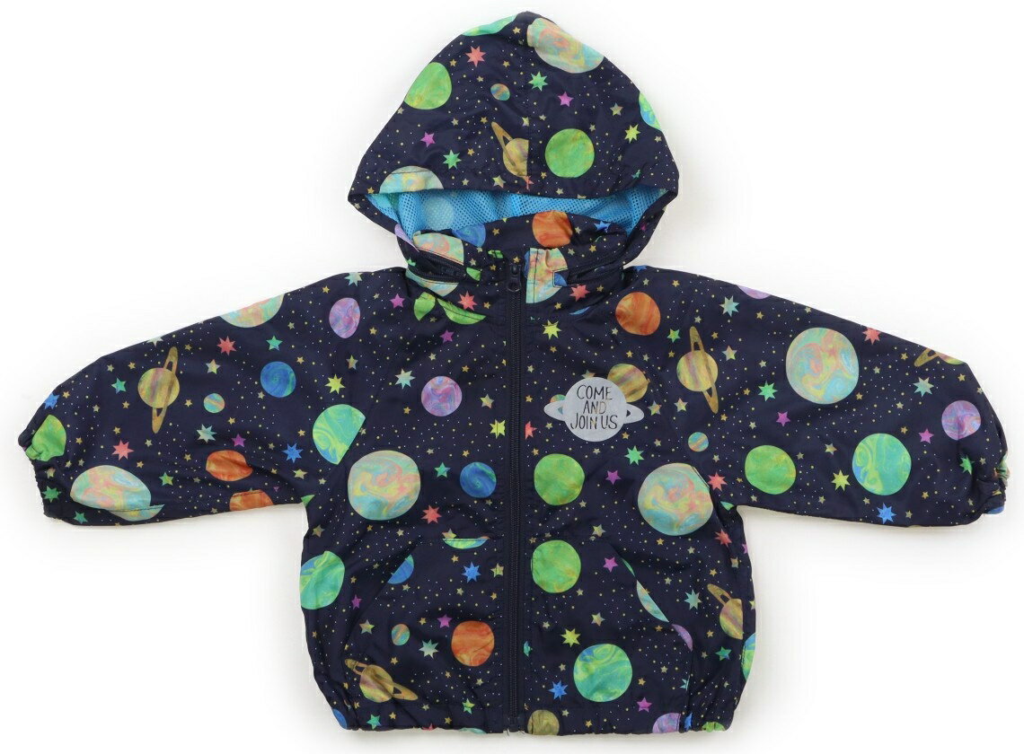 ビッツ bit'z ブルゾン・Gジャン 90 男の子 ネイビー・宇宙柄 子供服 ベビー服 キッズ アウトレット ユーズド 【中古】キッズ・ベビー・マタニティ