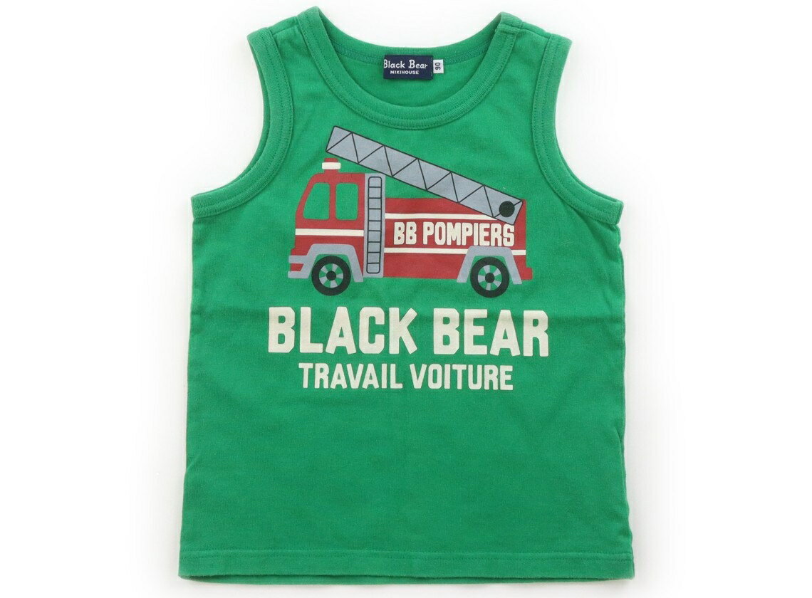 Miki House Tank Top/Camisole, Size 90, Boys, Green/Fire Truck Design, Children's Clothing, Baby Clothes, Kids, Outlet, Used [Pre-owned] Kids, Baby, Maternity