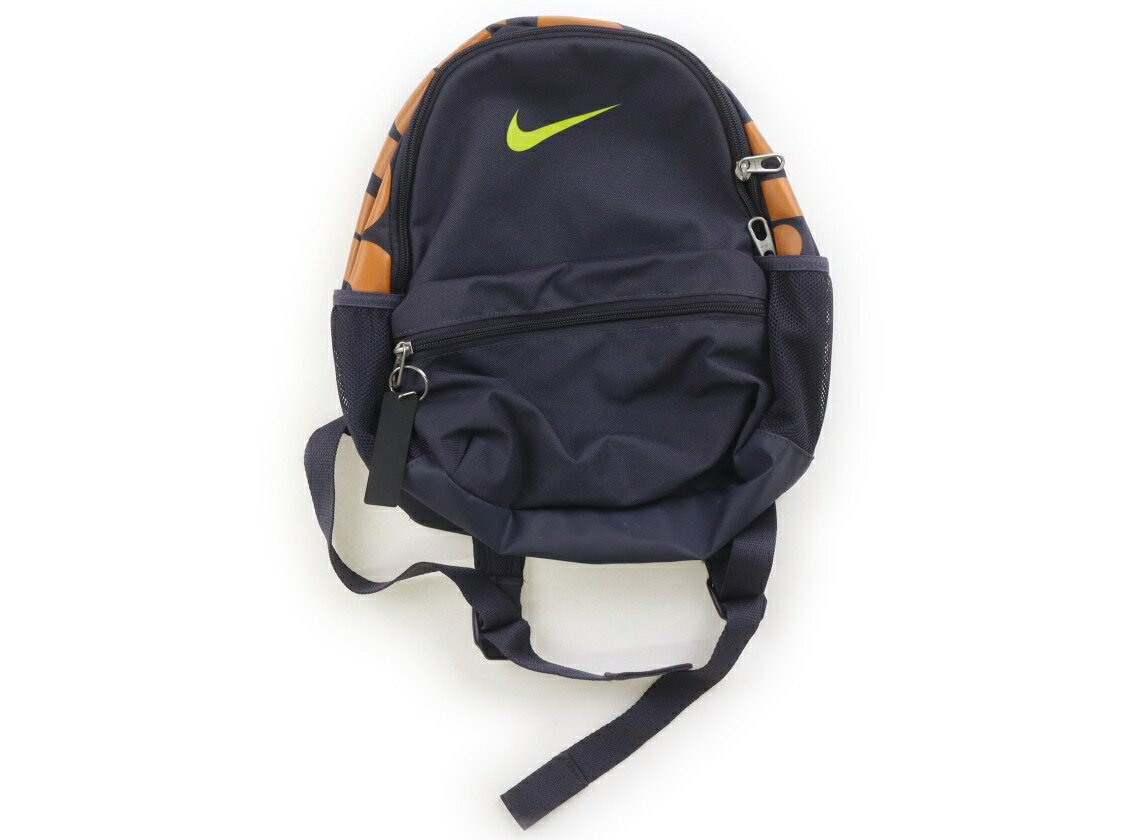 ナイキ NIKE リュックサック キッズ用品 男の子 グレー、オレンジ英文字 子供服 ベビー服 キッズ アウトレット ユーズド 【中古】キッズ・ベビー・マタニティ