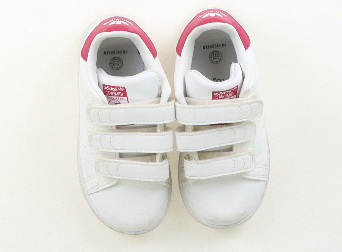 アディダス Adidas スニーカー 靴15cm〜 女の子 ホワイトピンク 子供服 ベビー服 キッズ アウトレット ユーズド 【中古】キッズ・ベビー・マタニティ