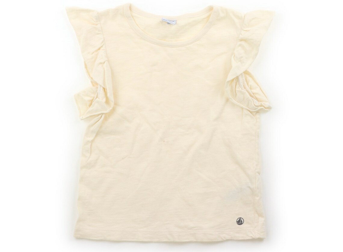 プチバトー PETIT BATEAU Tシャツ・カットソー 120 女の子 ベージュ 子供服 ベビー服 キッズ アウトレット ユーズド 【中古】キッズ・ベビー・マタニティ