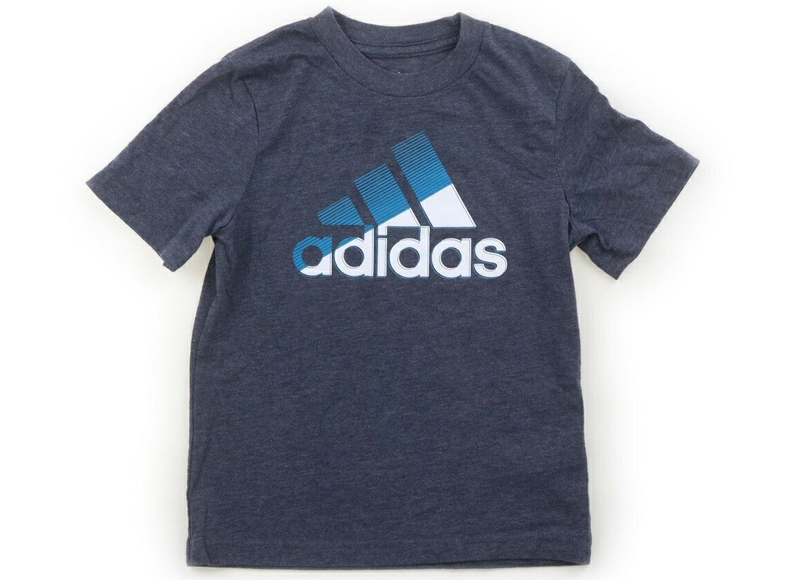 アディダス Adidas Tシャツ・カットソー 110 男の子 ブルーグレー 子供服 ベビー服 キッズ アウトレット ユーズド 【中古】キッズ・ベビー・マタニティ