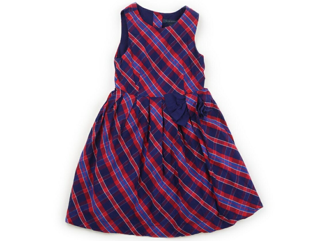 Rakuten - トミーヒルフィガー Tommy Hilfiger ワンピース 110 女の子 チェック柄レッドネイビーブルー 子供服 ベビー服 キッズ アウトレット ユーズド 【中古】キッズ・ベビー・マタニティ
