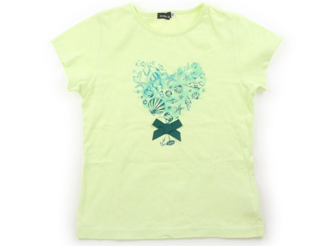 べべ BeBe Tシャツ・カットソー 140 女の子 ライムグリーン 子供服 ベビー服 キッズ アウトレット ユーズド 【中古】キッズ・ベビー・マタニティ