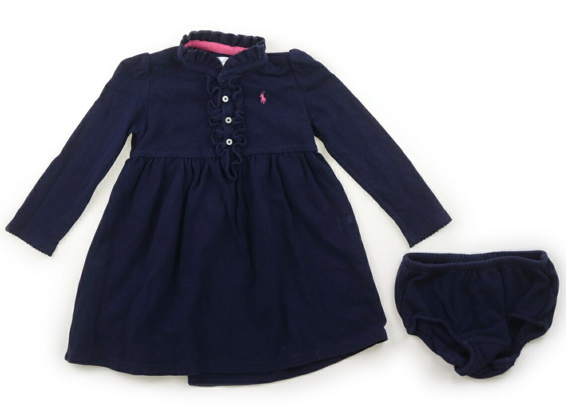 ポロラルフローレン POLO RALPH LAUREN 上下セット 90 女の子 ネイビー 子供服 ベビー服 キッズ アウトレット ユーズド 【中古】キッズ・ベビー・マタニティ