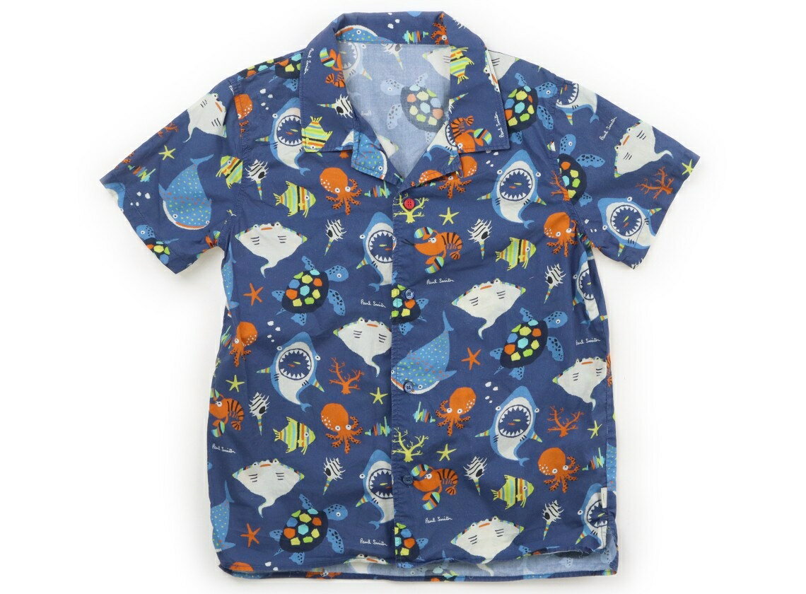 Rakuten - ポールスミス Paul Smith シャツ・ブラウス 140 男の子 青、海の生き物柄 子供服 ベビー服 キッズ アウトレット ユーズド 【中古】キッズ・ベビー・マタニティ