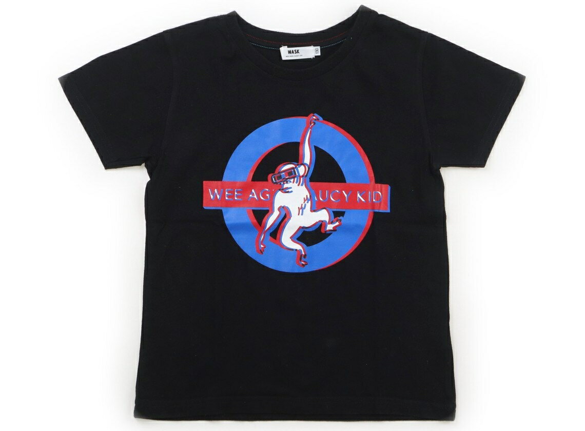 ワスク WASK Tシャツ・カットソー 130 男の子 黒 子供服 ベビー服 キッズ アウトレット ユーズド 【中古】キッズ・ベビー・マタニティ