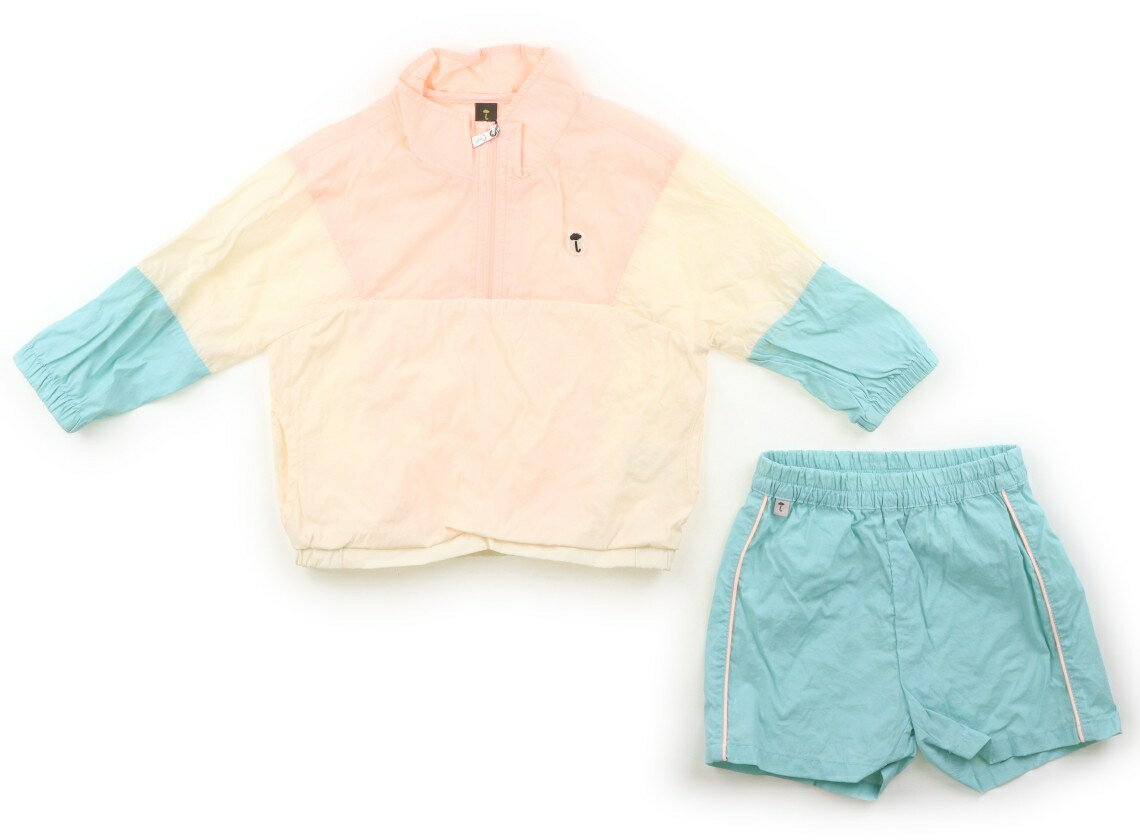 Rakuten - モイモルン moimoln 上下セット 100 女の子 ピンクベージュブルー 子供服 ベビー服 キッズ アウトレット ユーズド 【中古】キッズ・ベビー・マタニティ