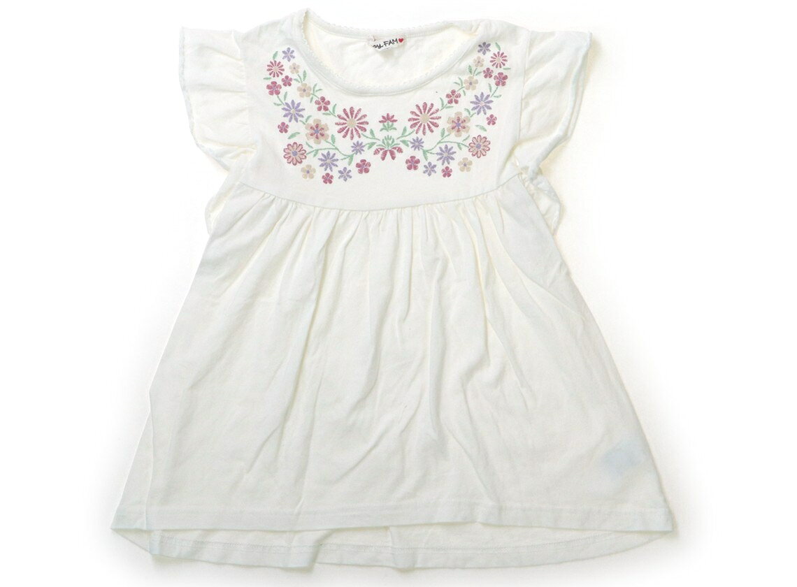 Rakuten - エニィファム anyFAM チュニック 140 女の子 生成り・花柄プリント 子供服 ベビー服 キッズ アウトレット ユーズド 【中古】キッズ・ベビー・マタニティ