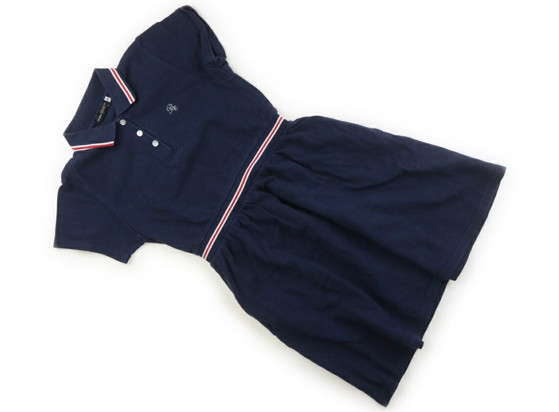 べべ BeBe ワンピース 140 女の子 ネイビー 子供服 ベビー服 キッズ アウトレット ユーズド 【中古】キッズ・ベビー・マタニティ