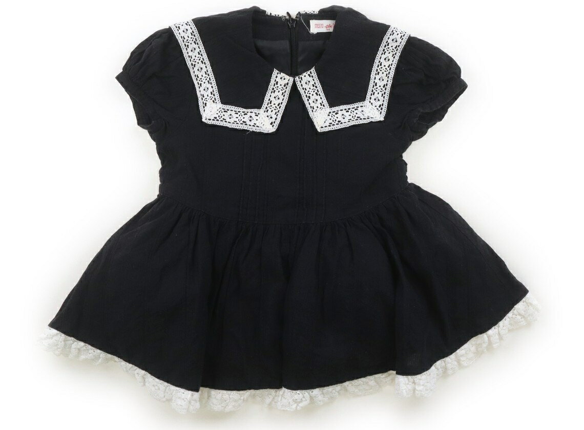 メゾピアノ mezzo piano チュニック 90 女の子 黒、レース、チュール 子供服 ベビー服 キッズ アウトレット ユーズド 【中古】キッズ・ベビー・マタニティ