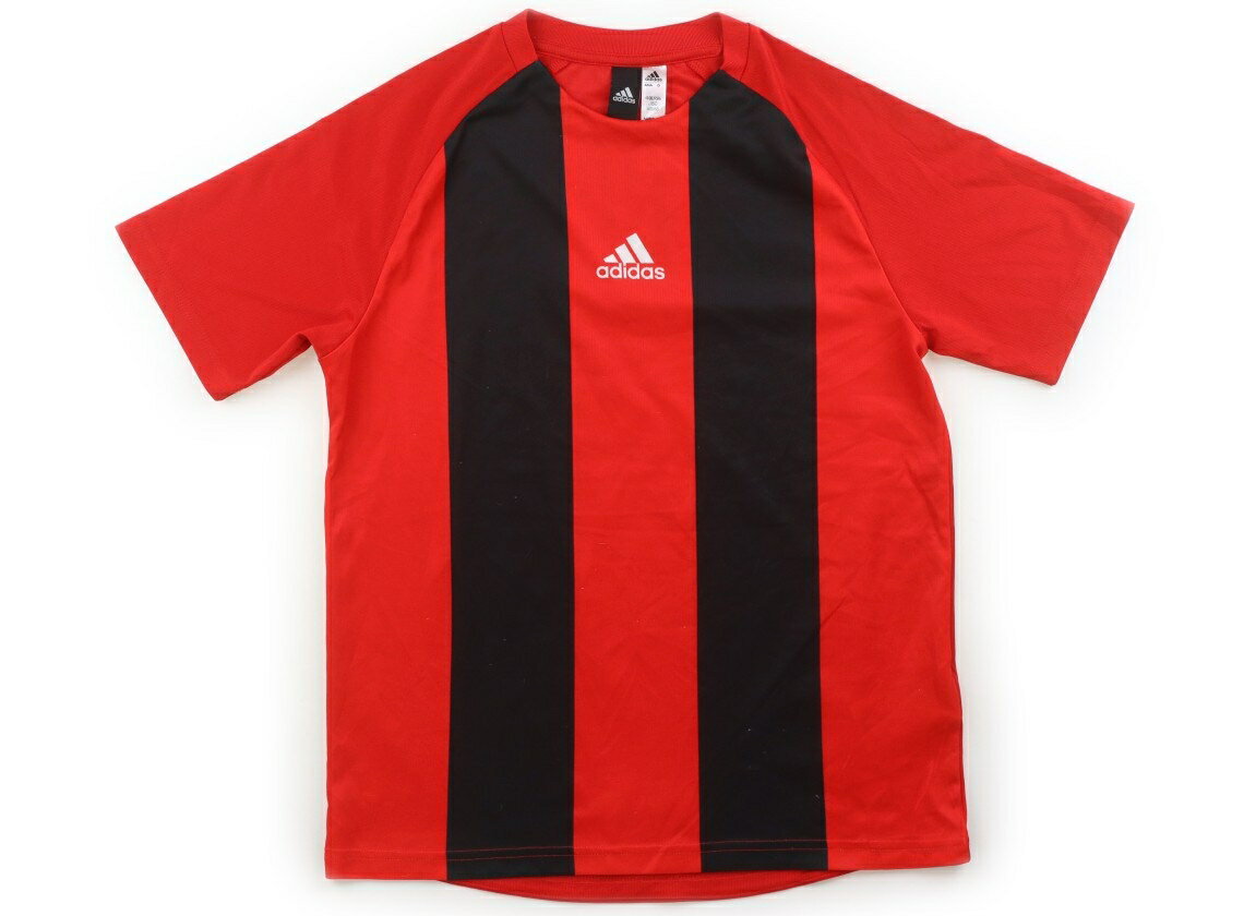 アディダス Adidas Tシャツ・カットソー 150 男の子 レッド 子供服 ベビー服 キッズ アウトレット ユーズド 【中古】キッズ・ベビー・マタニティ