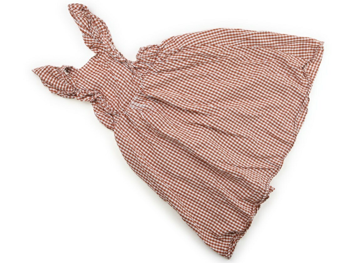 アプレレクール apres les cours ジャンパースカート 140 女の子 テラコッタギンガム 子供服 ベビー服 キッズ アウトレット ユーズド 【中古】キッズ・ベビー・マタニティ