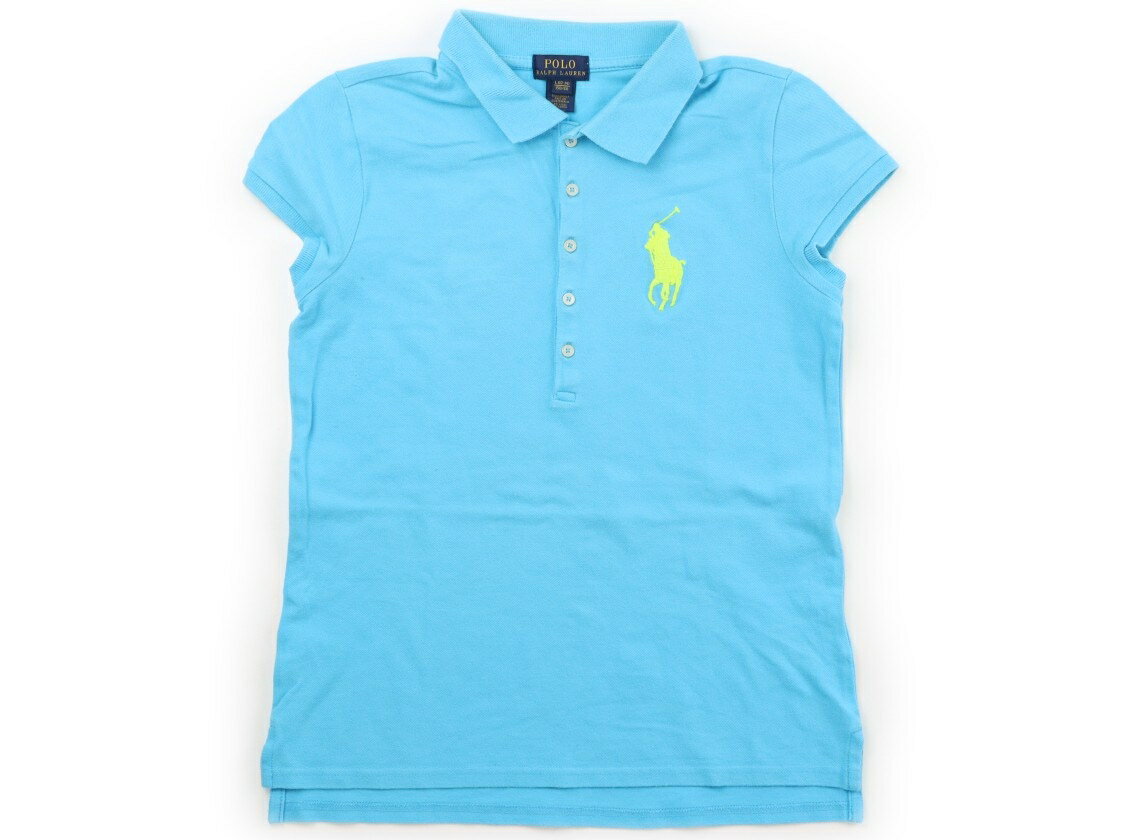 Rakuten - ポロラルフローレン POLO RALPH LAUREN ポロシャツ 150 女の子 水色、黄色のロゴ 子供服 ベビー服 キッズ アウトレット ユーズド 【中古】キッズ・ベビー・マタニティ