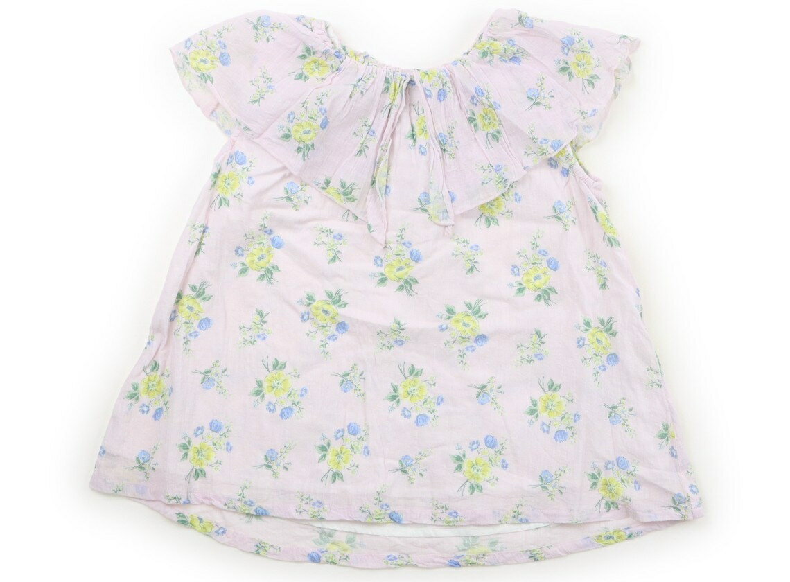 Rakuten - プティマイン petit main シャツ・ブラウス 120 女の子 ベビーピンク、ブルー・黄色の花柄 子供服 ベビー服 キッズ アウトレット ユーズド 【中古】キッズ・ベビー・マタニティ