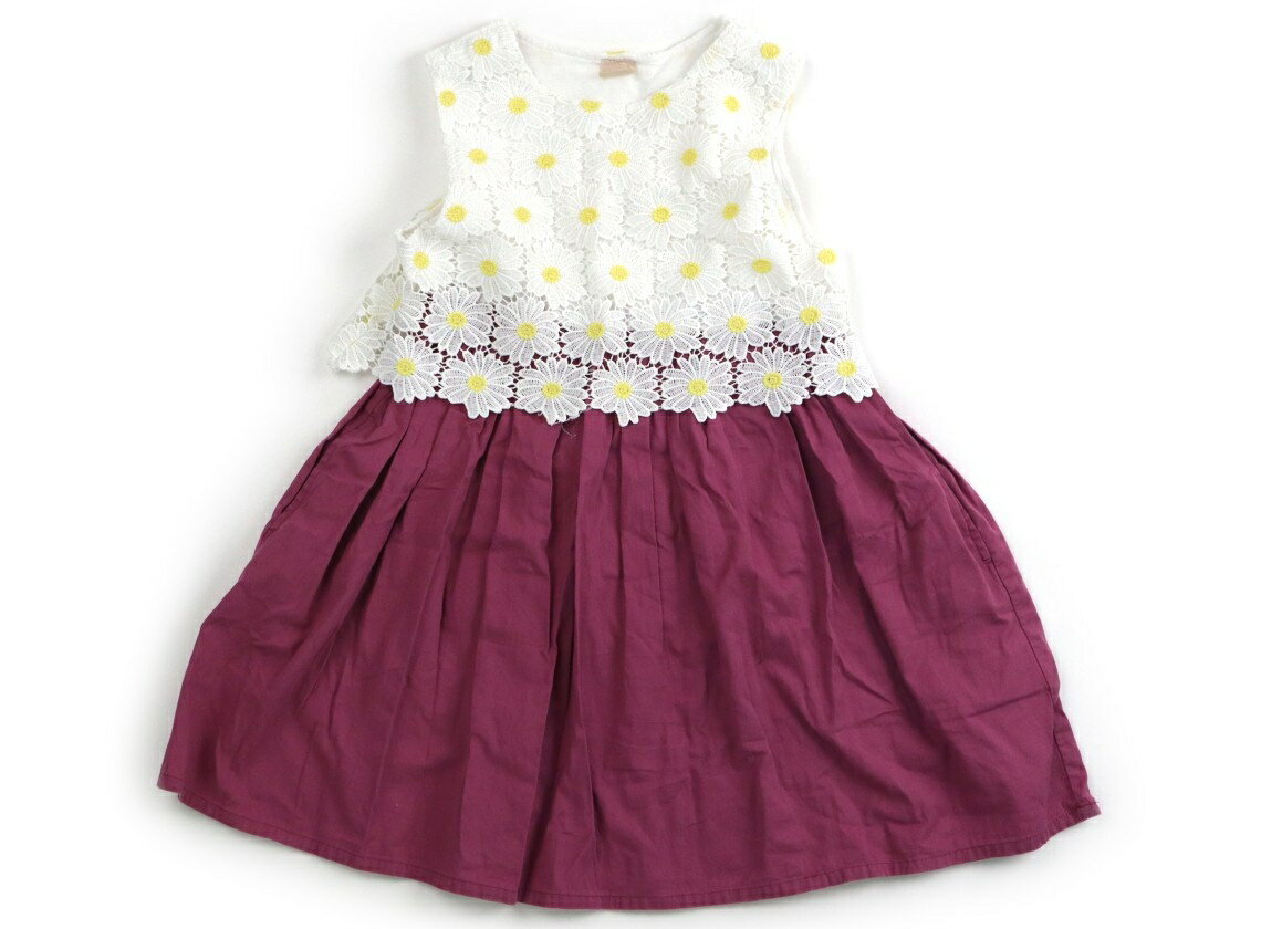 プティマイン petit main ワンピース 120 女の子 オフ・フラワーレース・ピオニーピンク 子供服 ベビー服 キッズ アウトレット ユーズド 【中古】キッズ・ベビー・マタニティ