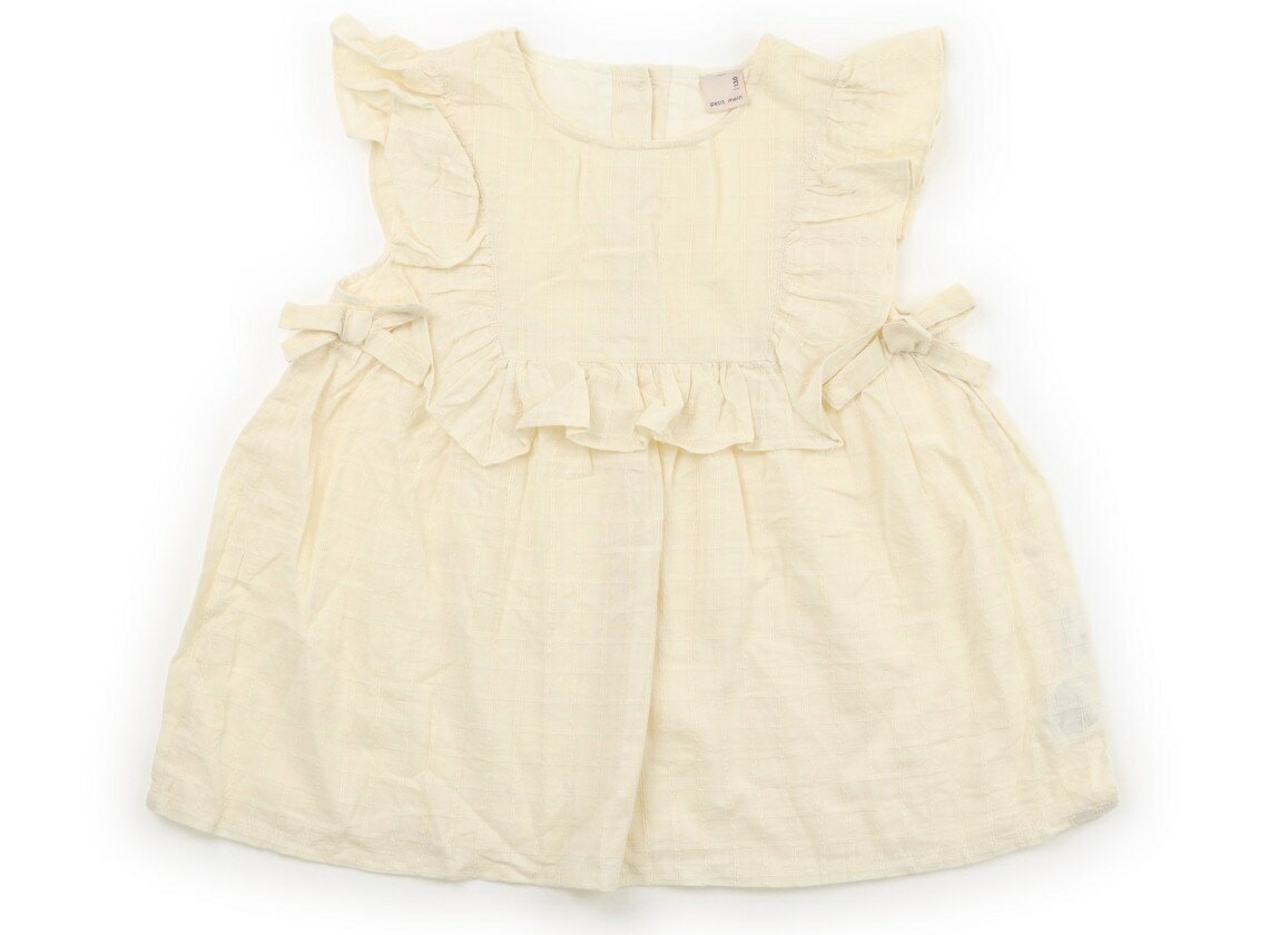 プティマイン petit main チュニック 130 女の子 薄ベージュ 子供服 ベビー服 キッズ アウトレット ユーズド 【中古】キッズ・ベビー・マタニティ