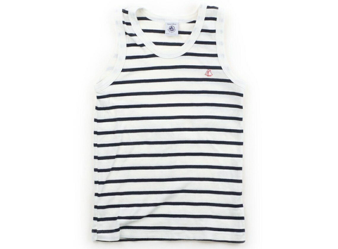 プチバトー PETIT BATEAU タンクトップ・キャミソール 120 女の子 ネイビー・オフボーダー 子供服 ベビー服 キッズ アウトレット ユーズド 【中古】キッズ・ベビー・マタニティ