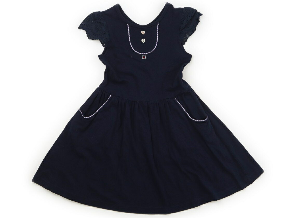 ファミリア familiar ワンピース 120 女の子 ネイビー・レース 子供服 ベビー服 キッズ アウトレット ユーズド 【中古】キッズ・ベビー・マタニティ