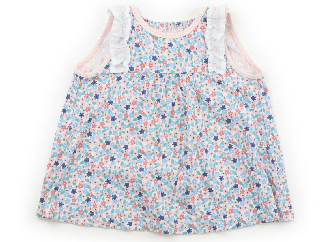 組曲 Kumikyoku チュニック 90 女の子 ピンク・ネイビー・花柄 子供服 ベビー服 キッズ アウトレット ユーズド 【中古】キッズ・ベビー・マタニティ