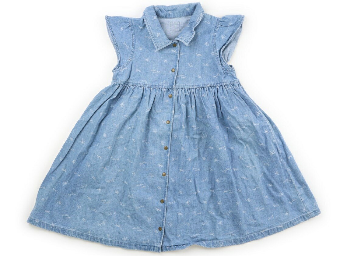 インセクトコレクション Insect Collection ワンピース 120 女の子 ウォッシュブルー、昆虫柄 子供服 ベビー服 キッズ アウトレット ユーズド キッズ・ベビー・マタニティ