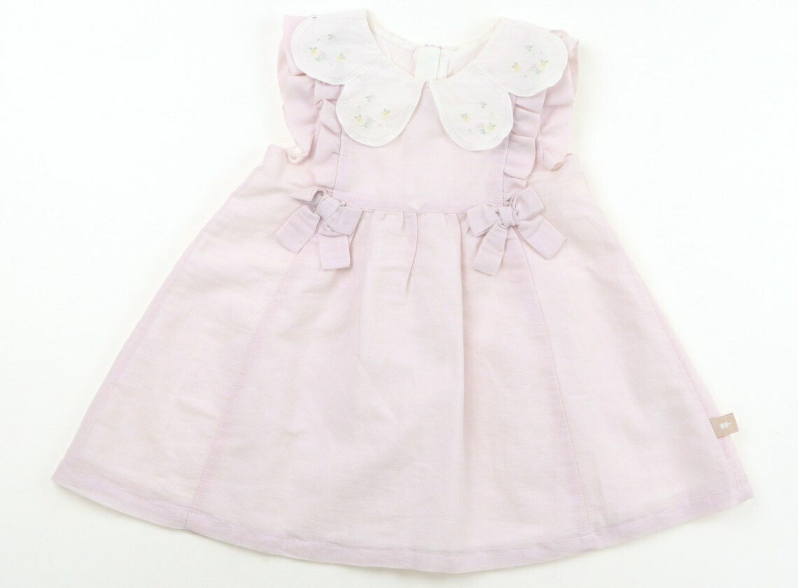 Dresses - デイブアンドベラ Dave&Bella ワンピース 80 女の子 ピンク、ラメ、リボン 子供服 ベビー服 キッズ アウトレット ユーズド 【中古】キッズ・ベビー・マタニティ