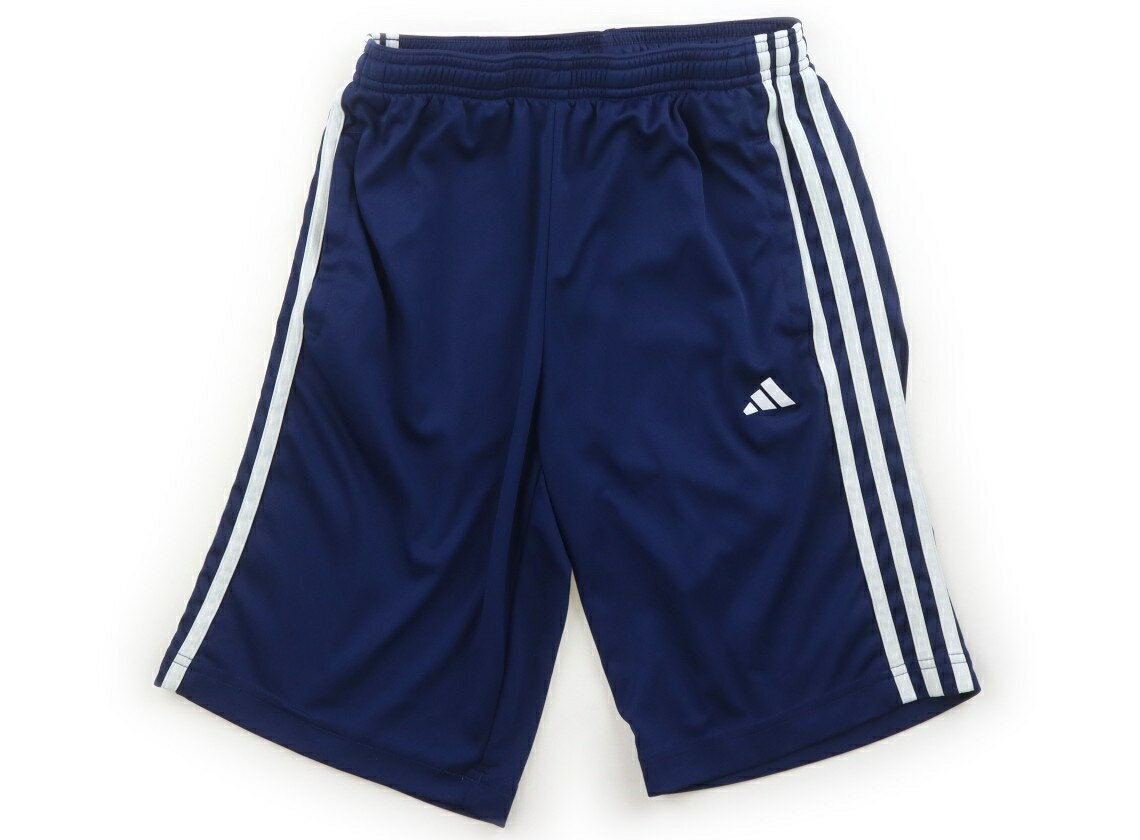 アディダス Adidas ハーフパンツ 160 男の子 ネイビー 子供服 ベビー服 キッズ アウトレット ユーズド 【中古】キッズ・ベビー・マタニティ