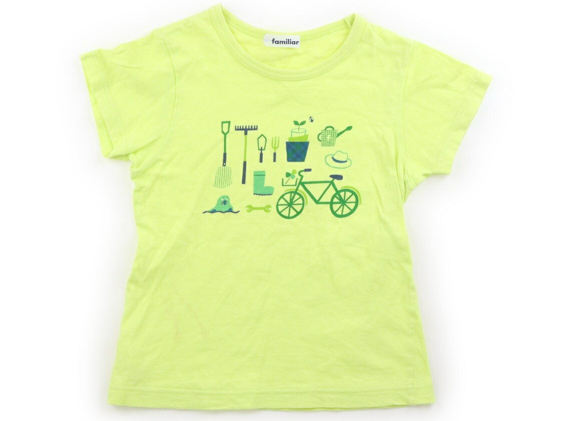 ファミリア familiar Tシャツ・カットソー 120 女の子 レモンイエロー 子供服 ベビー服 キッズ アウトレット ユーズド 【中古】キッズ・ベビー・マタニティ