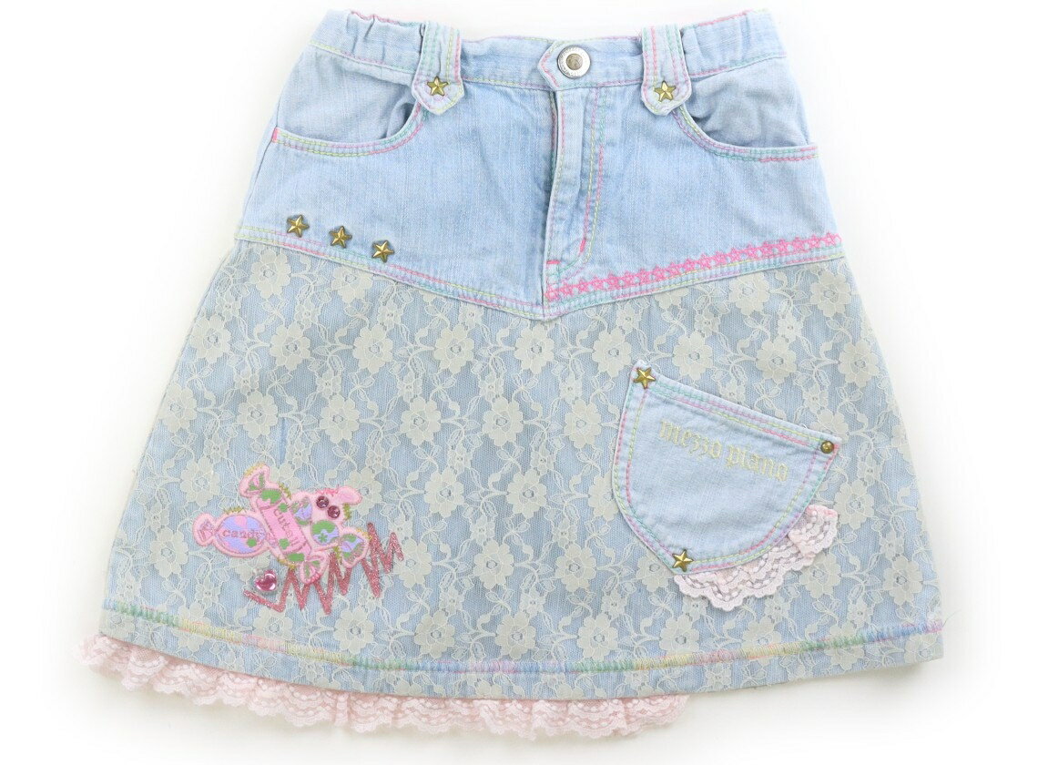 メゾピアノ mezzo piano スカート 130 女の子 ライトブルー、ピンク、レース 子供服 ベビー服 キッズ アウトレット ユーズド 【中古】キッズ・ベビー・マタニティ
