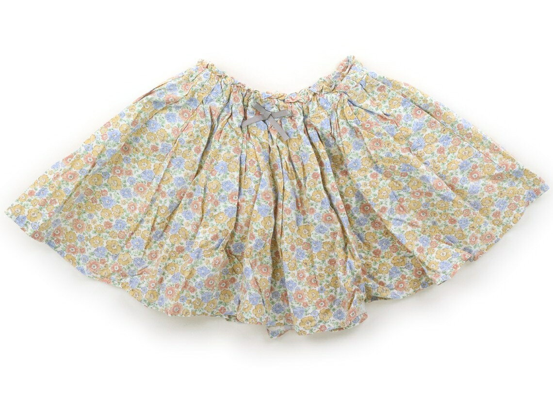 プティマイン petit main スカート 100 女の子 オレンジ、ブルー、花柄 子供服 ベビー服 キッズ アウトレット ユーズド 【中古】キッズ・ベビー・マタニティ