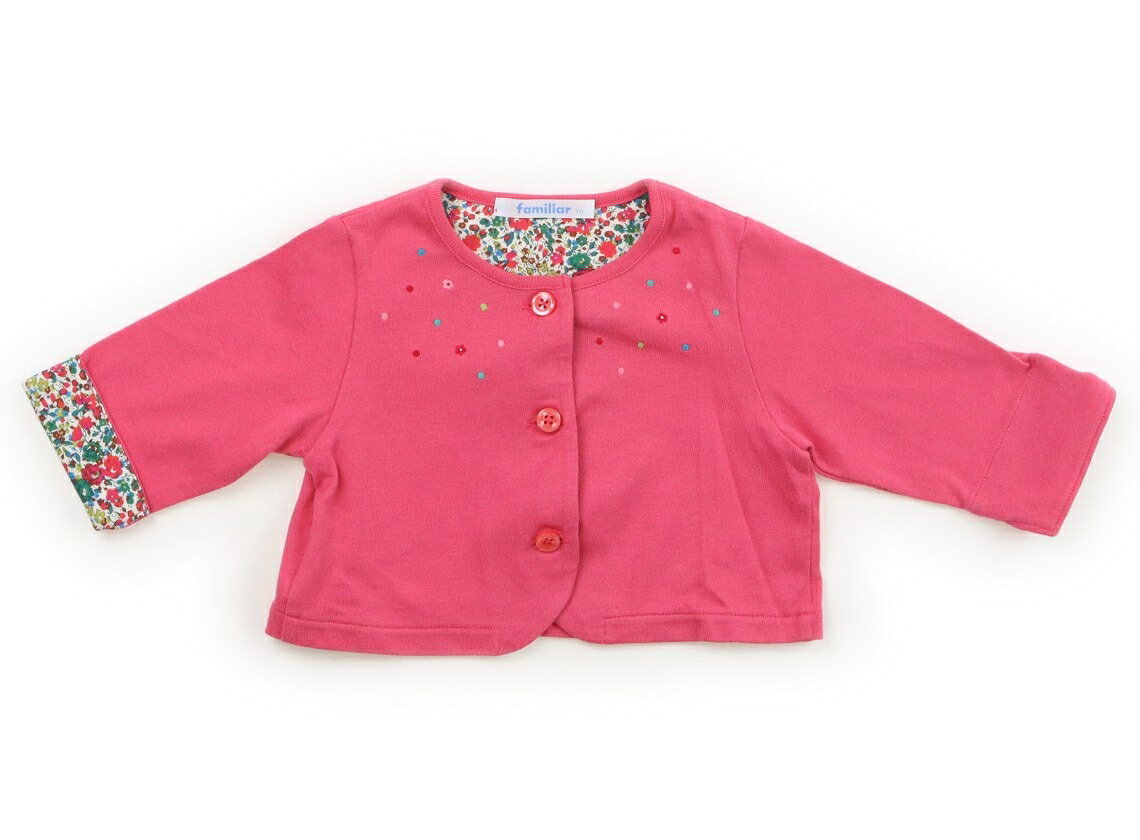 ファミリア familiar カーディガン 70 女の子 マゼンダピンク 子供服 ベビー服 キッズ アウトレット ユーズド 【中古】キッズ・ベビー・マタニティ