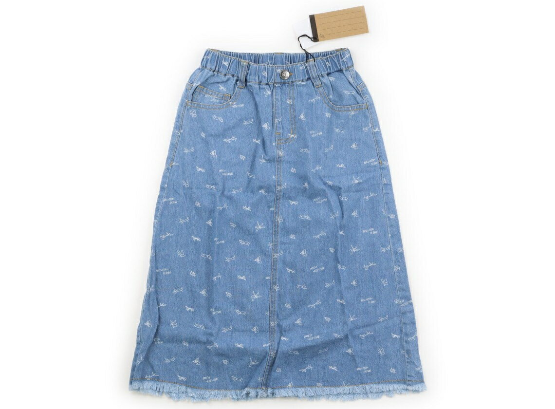 インセクトコレクション Insect Collection スカート 120 女の子 ブルー　昆虫柄 子供服 ベビー服 キッズ アウトレット ユーズド キッズ・ベビー・マタニティ