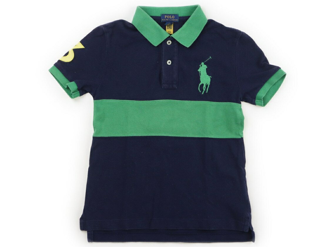 ポロラルフローレン POLO RALPH LAUREN ポロシャツ 130 男の子 ネイビー、グリーン、黄色 子供服 ベビー服 キッズ アウトレット ユーズド 【中古】キッズ・ベビー・マタニティ
