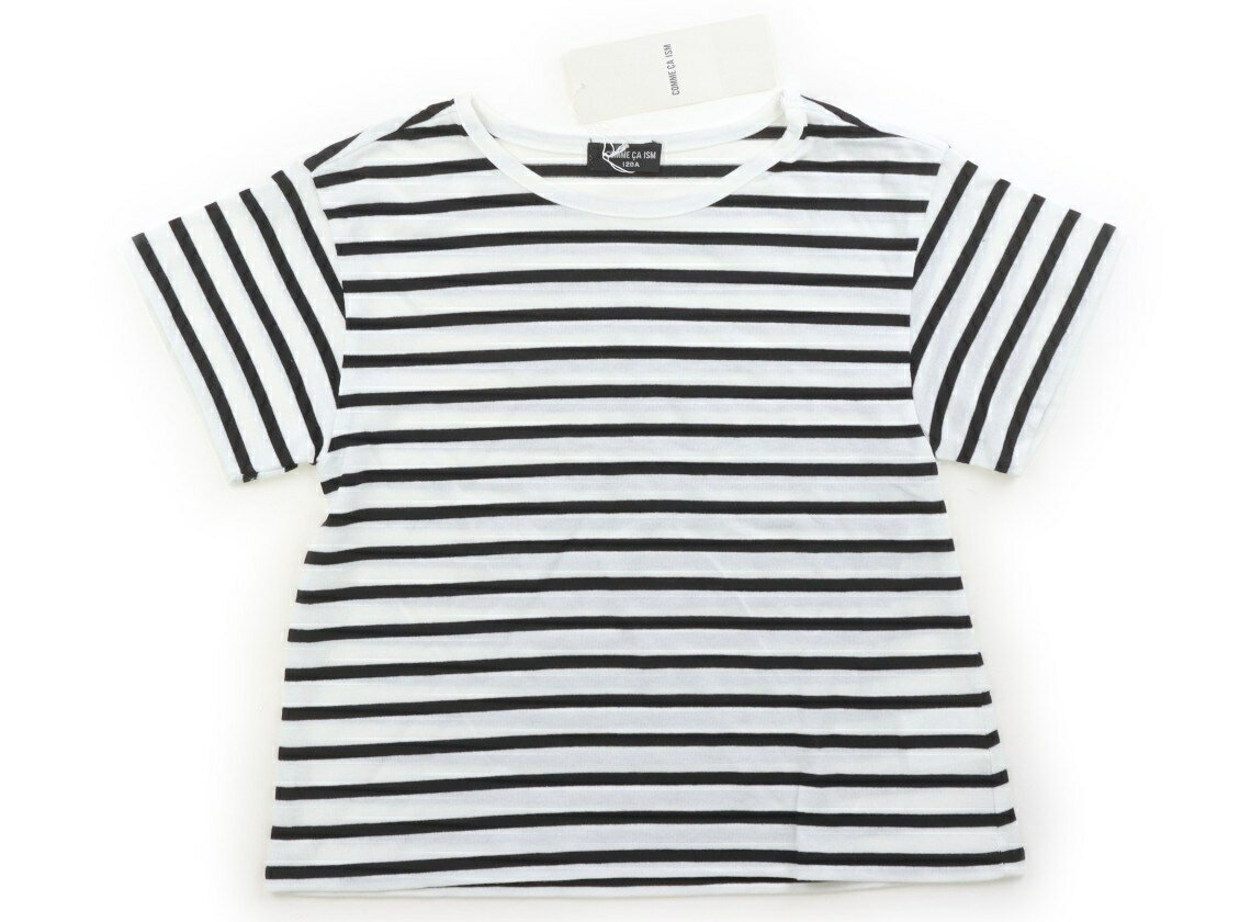 コムサイズム COMME CA ISM Tシャツ・カットソー 120 女の子 ボーダー、白黒 子供服 ベビー服 キッズ アウトレット ユーズド 【中古】キッズ・ベビー・マタニティ