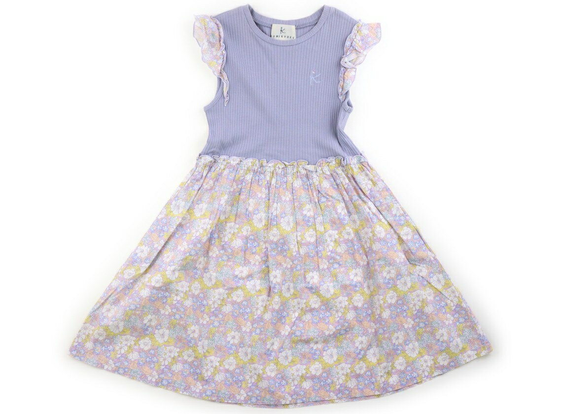 組曲 Kumikyoku ワンピース 130 女の子 ラベンダー、花柄 子供服 ベビー服 キッズ アウトレット ユーズド 【中古】キッズ・ベビー・マタニティ