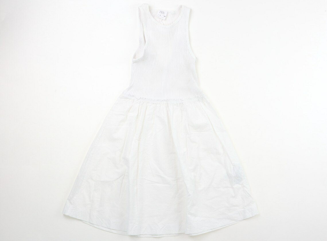 ザラ ZARA ワンピース 140 女の子 ホワイト 子供服 ベビー服 キッズ アウトレット ユーズド 【中古】キッズ・ベビー・マタニティ