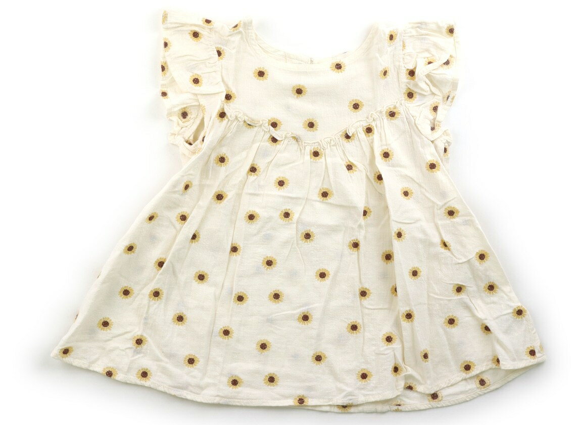 Rakuten - アプレレクール apres les cours シャツ・ブラウス 130 女の子 ベージュ・黄・花柄 子供服 ベビー服 キッズ アウトレット ユーズド 【中古】キッズ・ベビー・マタニティ