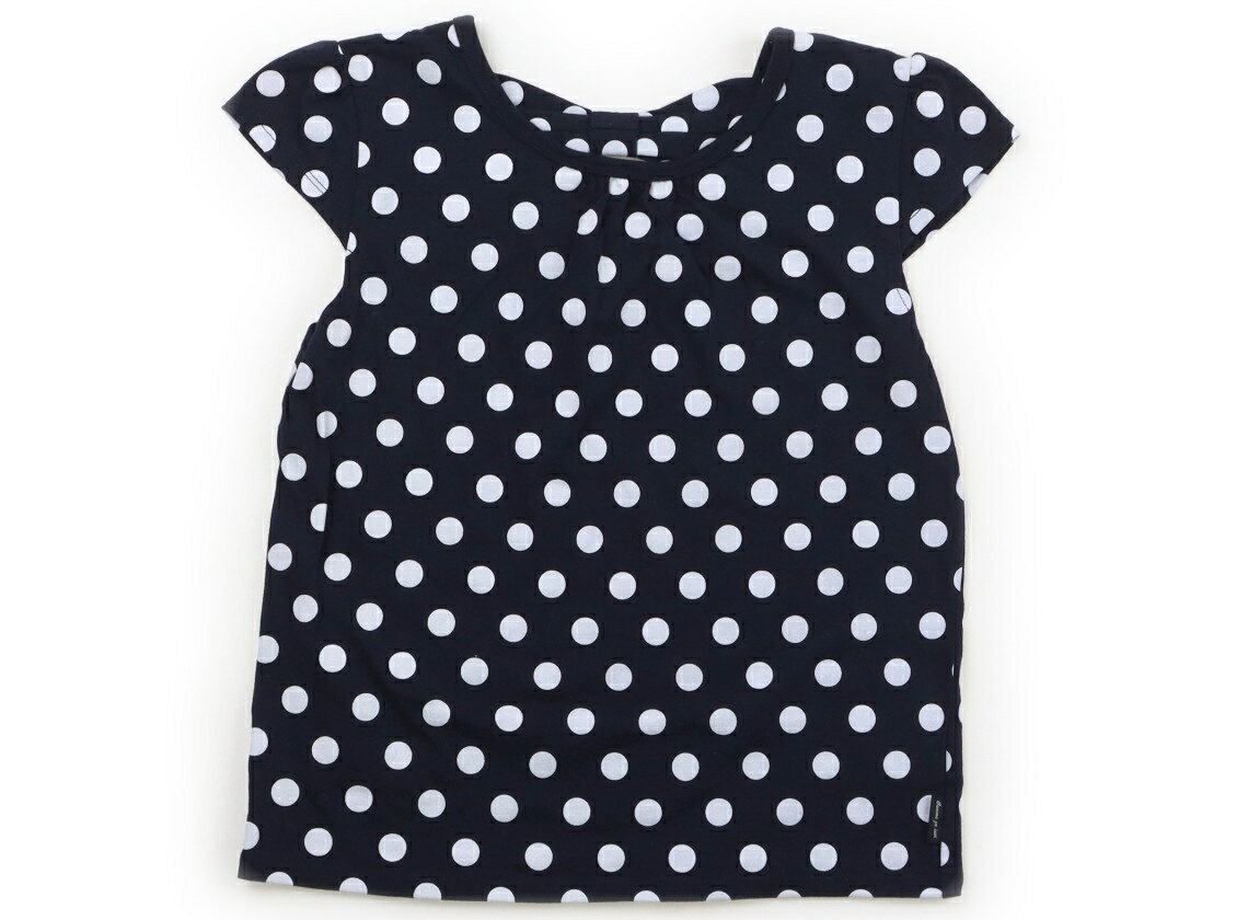 コムサイズム COMME CA ISM Tシャツ・カットソー 130 女の子 ネイビー・白 子供服 ベビー服 キッズ アウトレット ユーズド 【中古】キッズ・ベビー・マタニティ