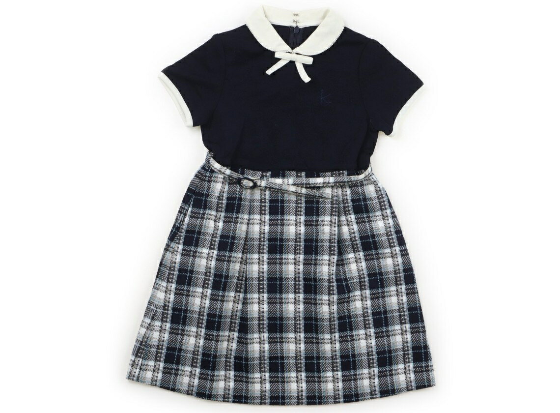 組曲 Kumikyoku ワンピース 110 女の子 黒・水色 子供服 ベビー服 キッズ アウトレット ユーズド 【中古】キッズ・ベビー・マタニティ