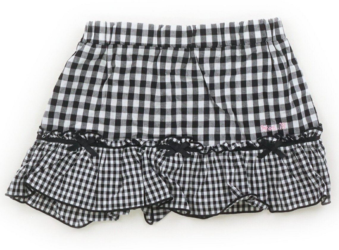ホットビスケッツ Hot Biscuits スカート 80 女の子 ブラックギンガムチェック 子供服 ベビー服 キッズ アウトレット ユーズド 【中古】キッズ・ベビー・マタニティ