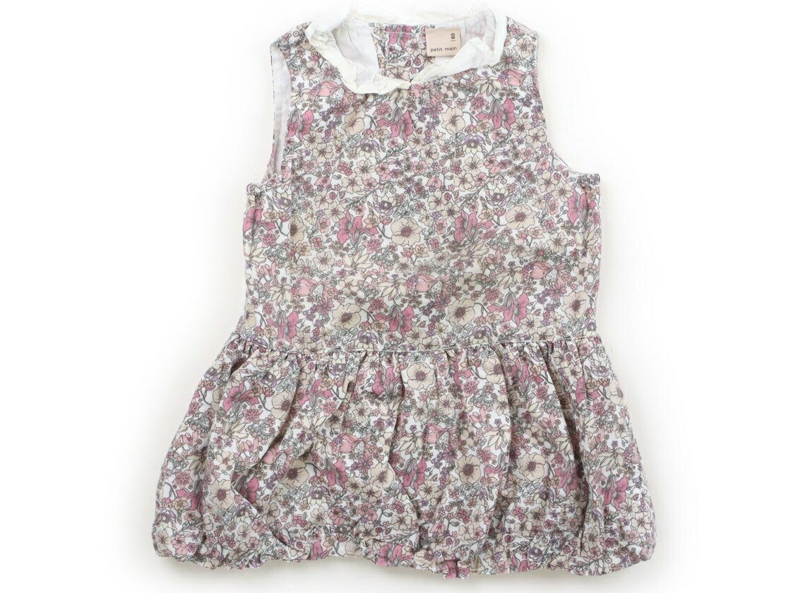 Rakuten - プティマイン petit main ワンピース 80 女の子 ピンク、花柄 子供服 ベビー服 キッズ アウトレット ユーズド 【中古】キッズ・ベビー・マタニティ
