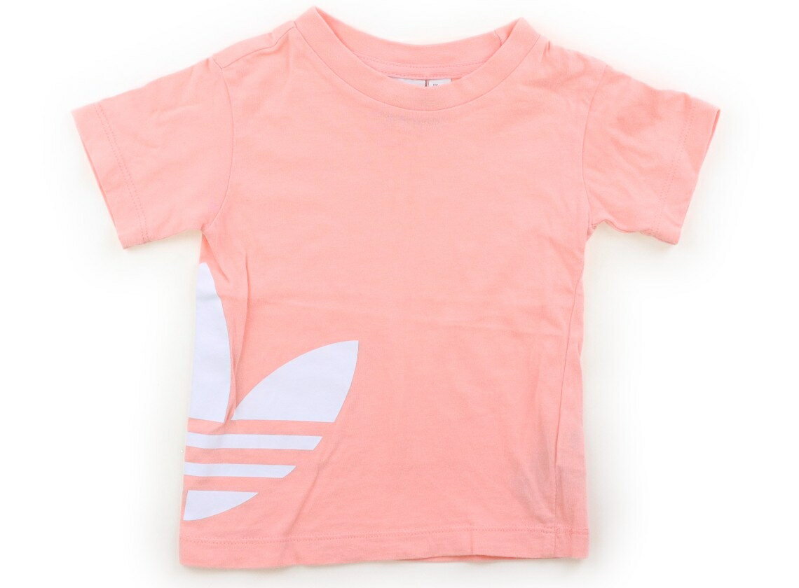 アディダス Adidas Tシャツ・カットソー 90 女の子 サーモンピンク 子供服 ベビー服 キッズ アウトレット ユーズド 【中古】キッズ・ベビー・マタニティ