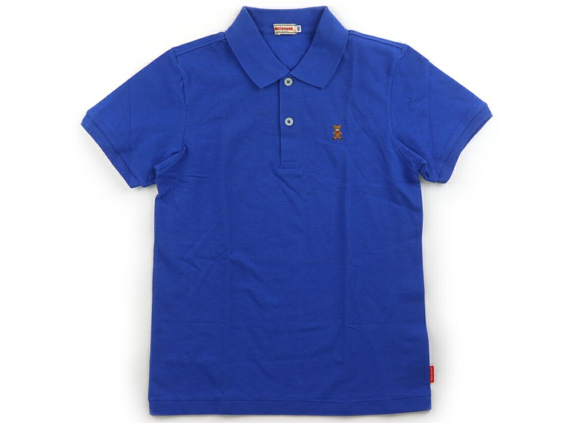 Polo衫 - ミキハウス miki HOUSE ポロシャツ 150 男の子 ブルー 子供服 ベビー服 キッズ アウトレット ユーズド 【中古】キッズ・ベビー・マタニティ